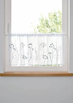 Scheibengardine mit Stickerei|bonprix Outlet