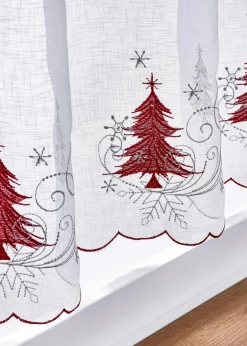 Scheibengardine mit weihnachtlicher Stickerei|bonprix Best