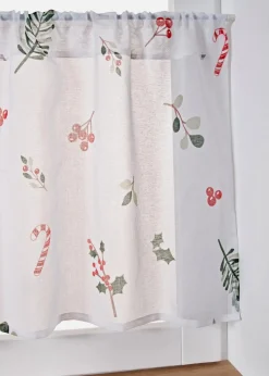 Scheibengardine mit Weihnachtsmotiv|bonprix Sale