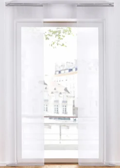 bonprix Schiebegardinen|Schiebegardine aus leichtem Voile (1er Pack) weiß
