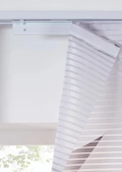 bonprix Schiebegardinen|Schiebegardine im Set bedruckt und einfarbig weiß/natur