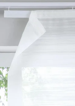 bonprix Schiebegardinen|Schiebegardine mit Querstreifen (1er Pack) wollweiß