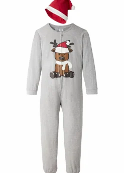 Schlafoverall + Zipfelmütze mit weicher Bio-Baumwolle (2-tlg. Set)|bonprix Sale