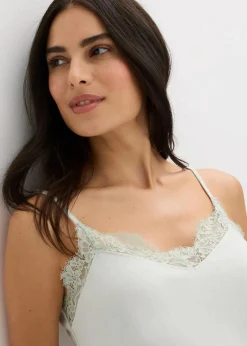 bonprix Wäsche·Nachtwäsche|Nachtwäsche|Schlafshirt aus softem Viskose-Mix hellmenthol