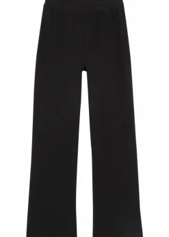 bonprix Mädchen 9-16 Jahre·Hosen & Leggings|Mädchen 2-8 Jahre·Nachhaltigere Materialien|Schlaghose aus Bio-Baumwoll-Mix mit seitlichen Schlitzen schwarz