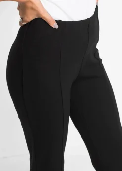 bonprix Bekleidung·Kleider|Hosen|Schlaghose aus Punto di Roma schwarz