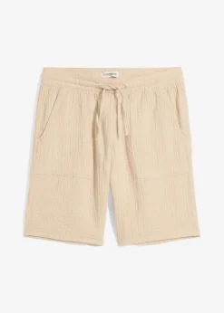 bonprix Bekleidung·Outdoorbekleidung|Bekleidung·Kleider|Schlupf-Bermuda aus Musselin hellsand