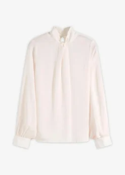 Schlupfbluse aus fließendem Satin|bonprix Online