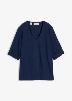 Schlupfbluse aus fließender Viskose|bonprix Sale