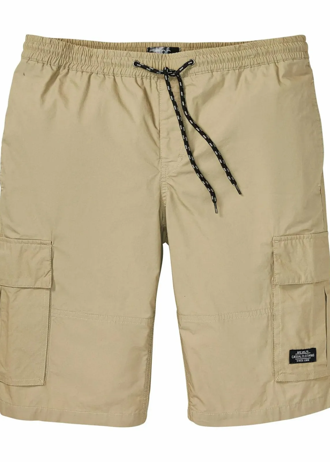 bonprix Große Größen|Shorts|Schlupf-Cargo-Bermuda, Regular Fit new khaki