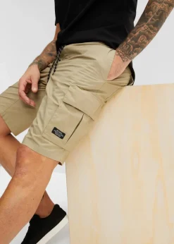 bonprix Große Größen|Shorts|Schlupf-Cargo-Bermuda, Regular Fit new khaki