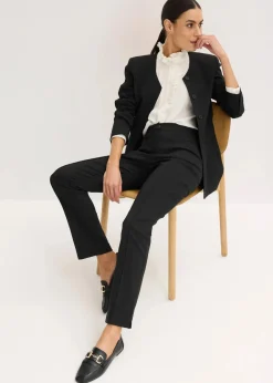 bonprix Bekleidung·Kleider|Hosen|Schlupfhose aus Bengalin schwarz