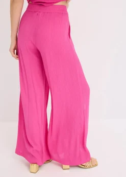 bonprix Bekleidung·Kleider|Hosen|Schlupfhose aus fließender Viskose fuchsia