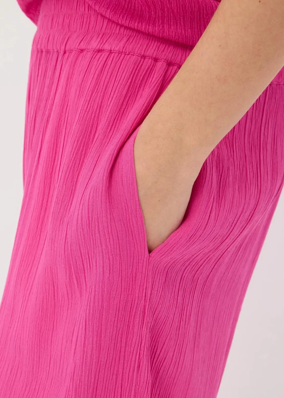 bonprix Bekleidung·Kleider|Hosen|Schlupfhose aus fließender Viskose fuchsia