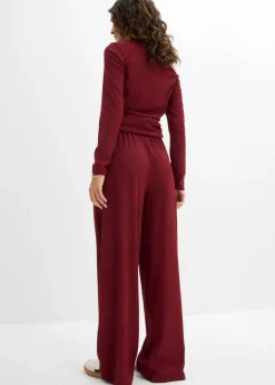 Schlupfhose aus strukturiertem Crêpe|bonprix Outlet