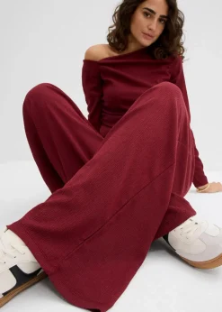 Schlupfhose aus strukturiertem Crêpe|bonprix Outlet