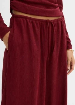 Schlupfhose aus strukturiertem Crêpe|bonprix Outlet