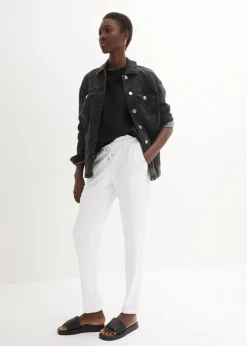 bonprix Bekleidung·Kleider|Hosen|Schlupfhose aus Viskose-Mix weiß