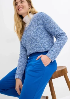 bonprix Hosen|Bekleidung·Kleider|Schlupfhose aus Viskose-Mix arktikblau