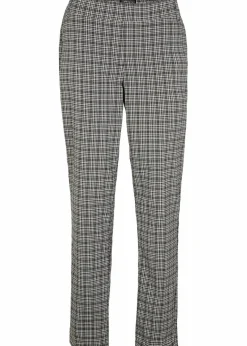 bonprix Bekleidung·Kleider|Nachhaltigere Materialien|Schlupfhose mit Bequembund, kariert schwarz kariert