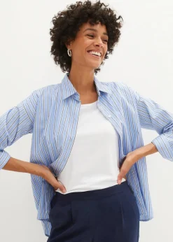 bonprix Bekleidung·Kleider|Hosen|Schlupfhose mit Bügelfalte dunkelblau