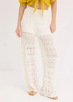 Schlupfhose mit Lochstrickmuster|bonprix New