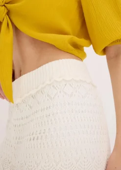 Schlupfhose mit Lochstrickmuster|bonprix New