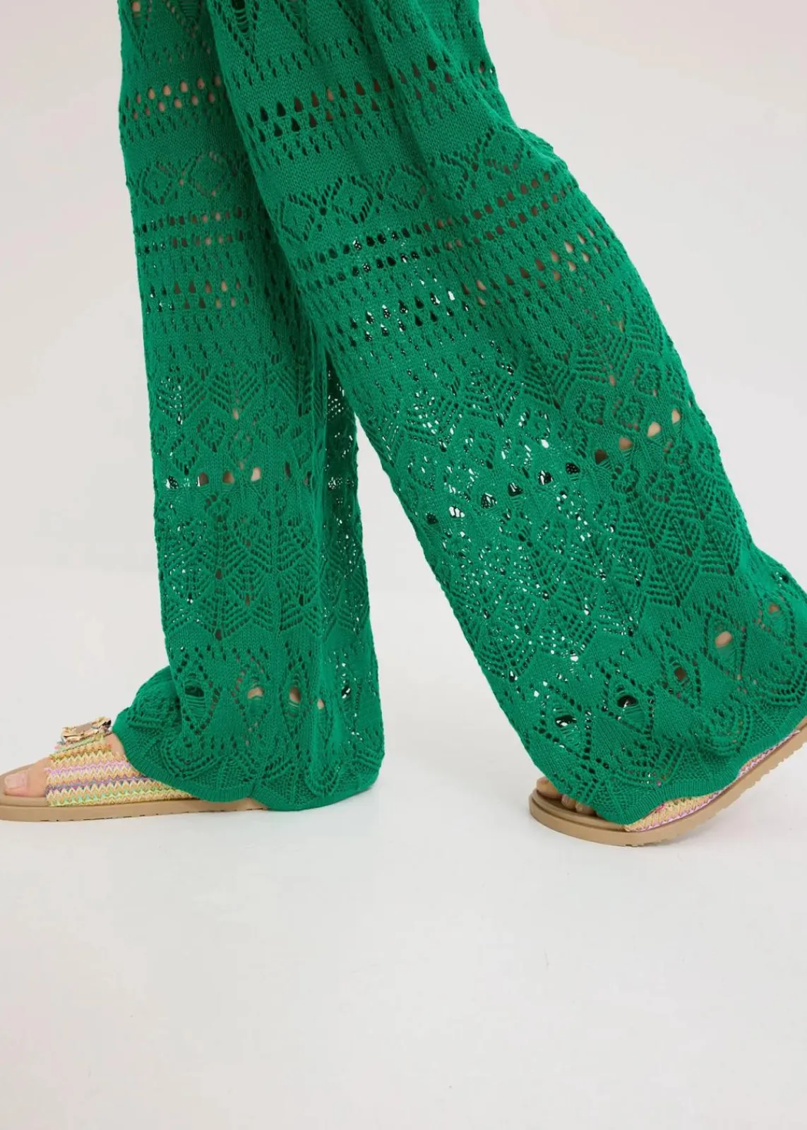 Schlupfhose mit Lochstrickmuster|bonprix