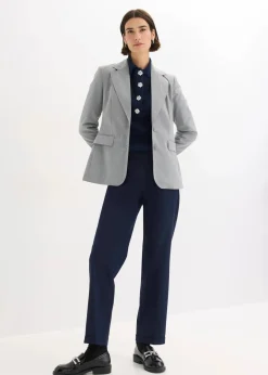 bonprix Bekleidung·Kleider|Hosen|Schlupfhose mit Umschlag dunkelblau