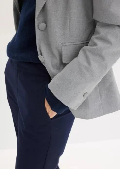 bonprix Bekleidung·Kleider|Hosen|Schlupfhose mit Umschlag dunkelblau