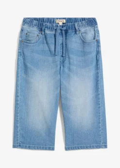 bonprix Jungen 9-16 Jahre·Jeans|Jungen 9-16 Jahre·Shorts|Schlupf-Jeans-Longbermuda, Slim Fit hellblau denim