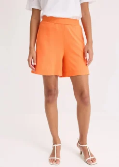 bonprix Bekleidung·Outdoorbekleidung|Bekleidung·Kleider|Schlupf-Shorts aus bequemen Punto di Roma mango