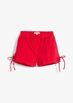 bonprix Nachhaltigere Materialien|Hosen|Schlupf-Shorts aus elastischem Baumwoll-Mix tomatenrot