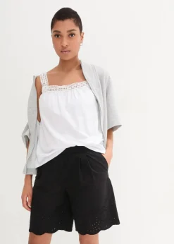 bonprix Bekleidung·Outdoorbekleidung|Bekleidung·Kleider|Schlupf-Shorts aus reiner Baumwolle schwarz