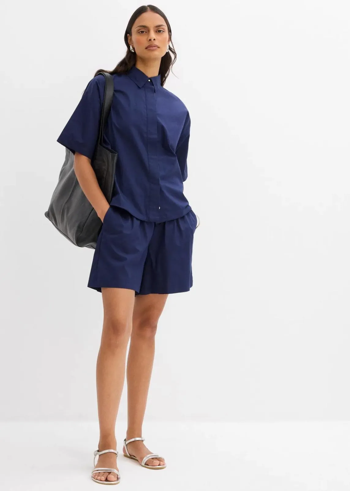 bonprix Bekleidung·Outdoorbekleidung|Bekleidung·Kleider|Schlupf-Shorts aus reiner Baumwolle tiefseeblau