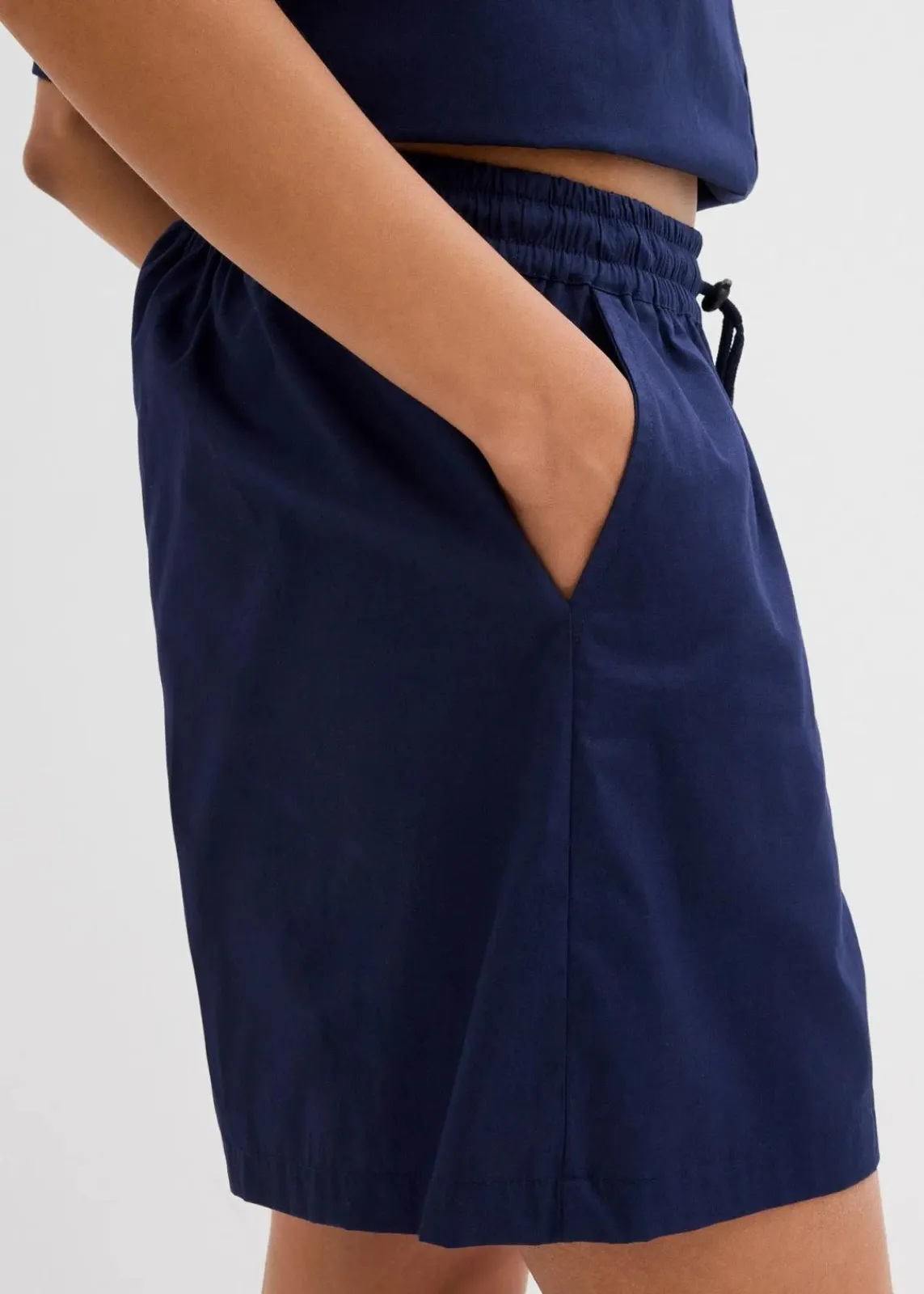 bonprix Bekleidung·Outdoorbekleidung|Bekleidung·Kleider|Schlupf-Shorts aus reiner Baumwolle tiefseeblau