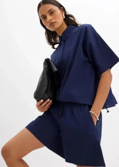 bonprix Bekleidung·Outdoorbekleidung|Bekleidung·Kleider|Schlupf-Shorts aus reiner Baumwolle tiefseeblau