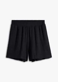 Schlupf-Shorts mit hohem Bund aus Strukturjersey|bonprix Outlet