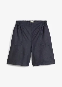 bonprix Bekleidung·Outdoorbekleidung|Bekleidung·Kleider|Schlupf-Shorts mit kühlendem Leinenanteil dunkelblau denim