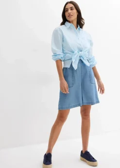 Schlupf-Shorts mit kühlendem Leinenanteil|bonprix Sale