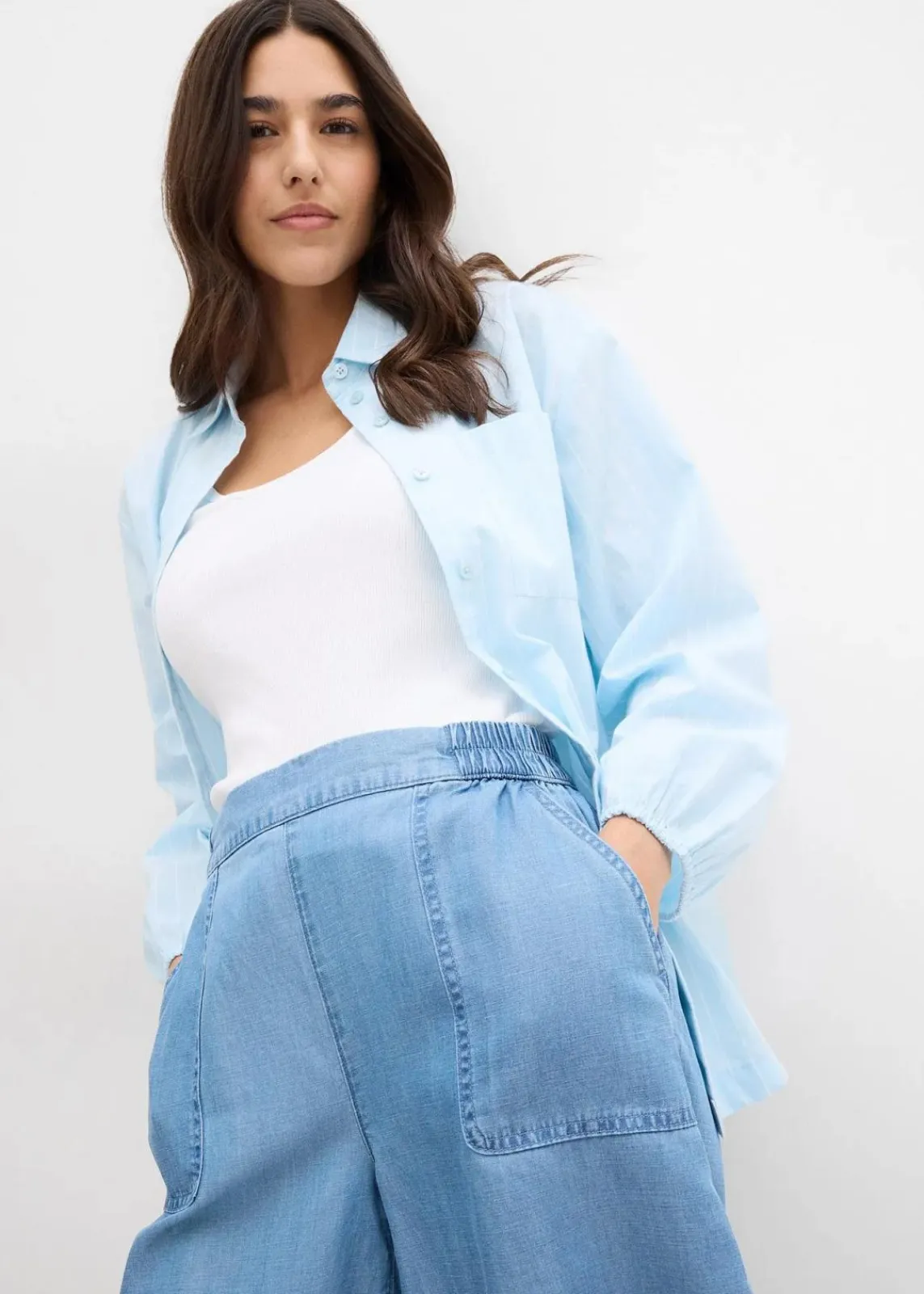 Schlupf-Shorts mit kühlendem Leinenanteil|bonprix Sale