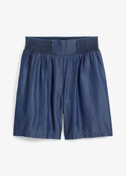 bonprix Bekleidung·Outdoorbekleidung|Bekleidung·Kleider|Schlupf-Shorts mit Smockbund dunkelblau denim