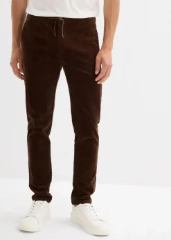 bonprix Große Größen|Hosen|Schlupf-Stretch-Cordhose, Regular Fit braun