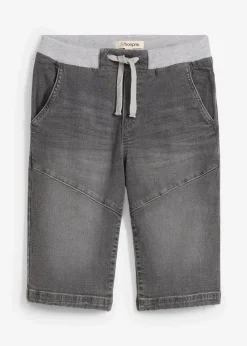 Schlupf-Stretch-Jeans-Bermuda, Regular Fit|bonprix Discount