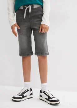 Schlupf-Stretch-Jeans-Bermuda, Regular Fit|bonprix Discount