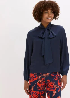 Schluppenbluse aus fließendem Satin|bonprix Sale