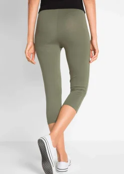 Schmal geschnittene Capri-Leggings (2er Pack)|bonprix New