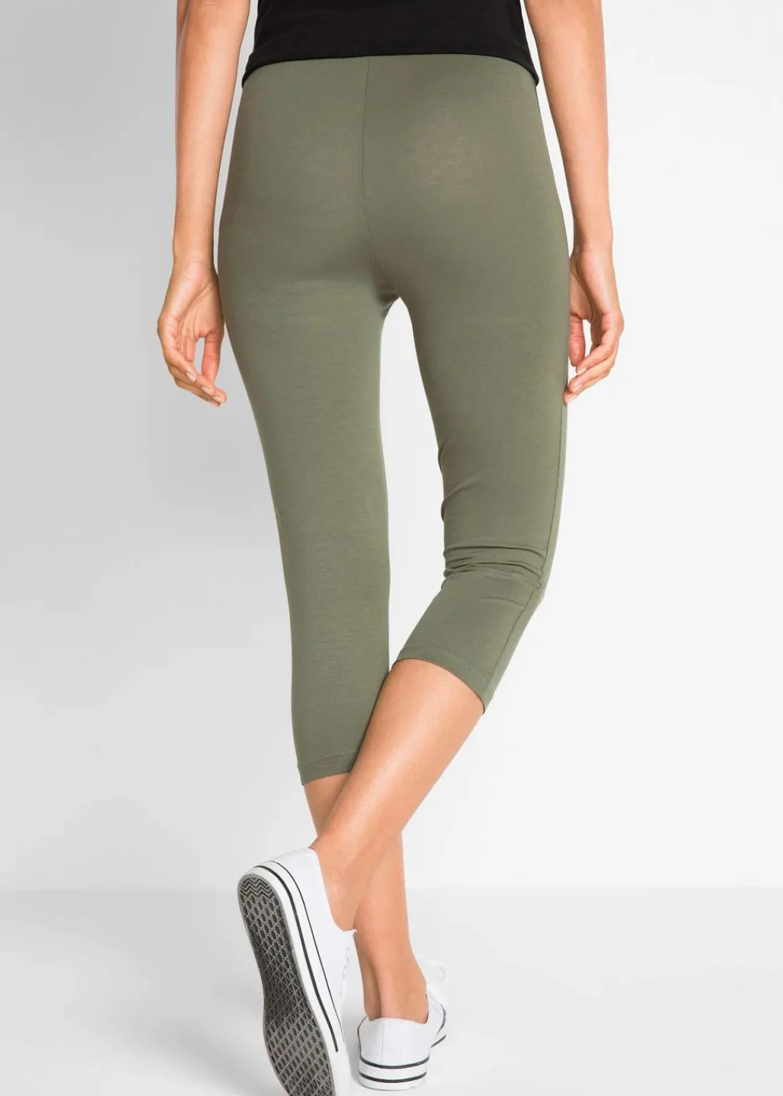 Schmal geschnittene Capri-Leggings (2er Pack)|bonprix New