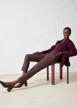 Schmale Hose mit weichem Wollanteil|bonprix Clearance