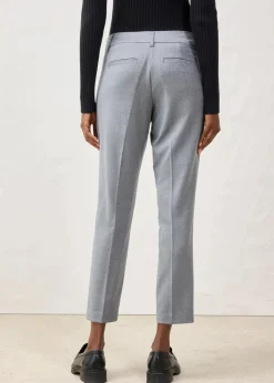 bonprix Bekleidung·Kleider|Hosen|Schmale Hose mit weichem Wollanteil grau meliert meliert